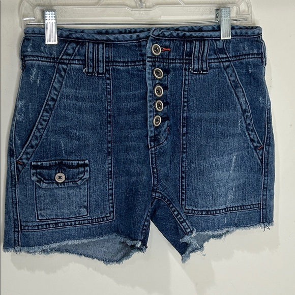 ANTHROPOLOGIE PILCRO The Wanderer Denim Button Front Shorts Size 26 - Picture 15 of 15